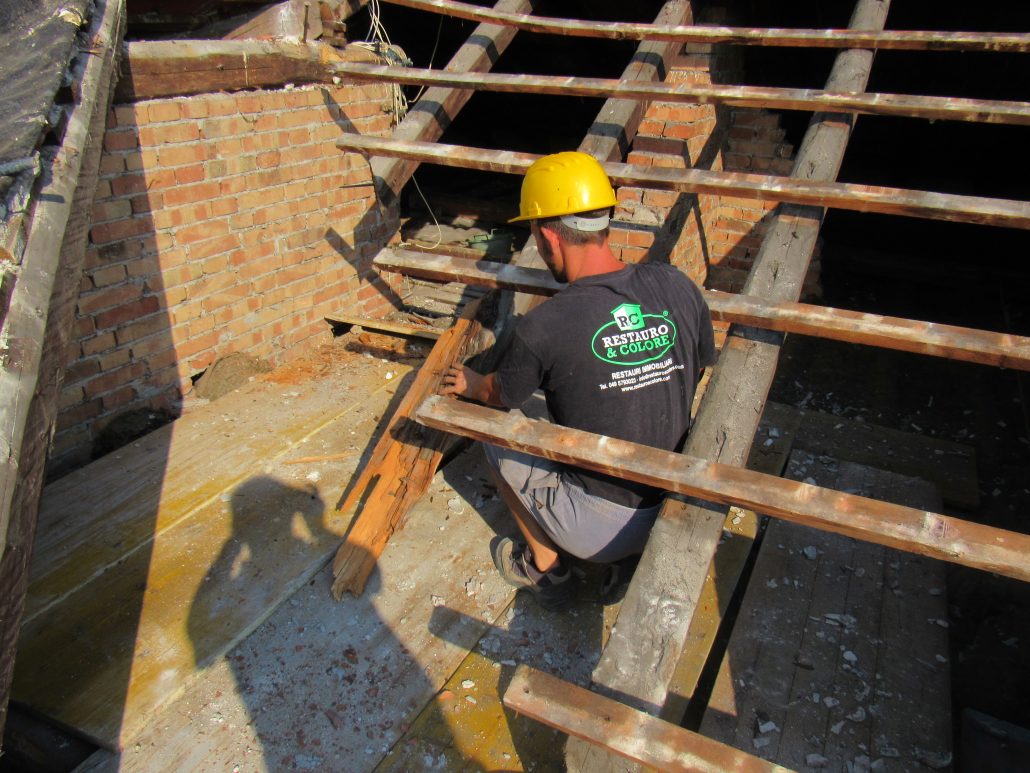 Sostituzione travi in legno